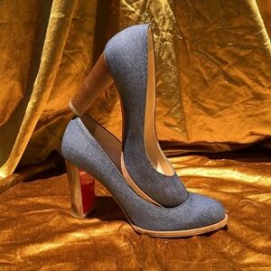 Christain Louboutin London Buche 85 Denim **authentic**NOT AVAILABLE FOR SALE